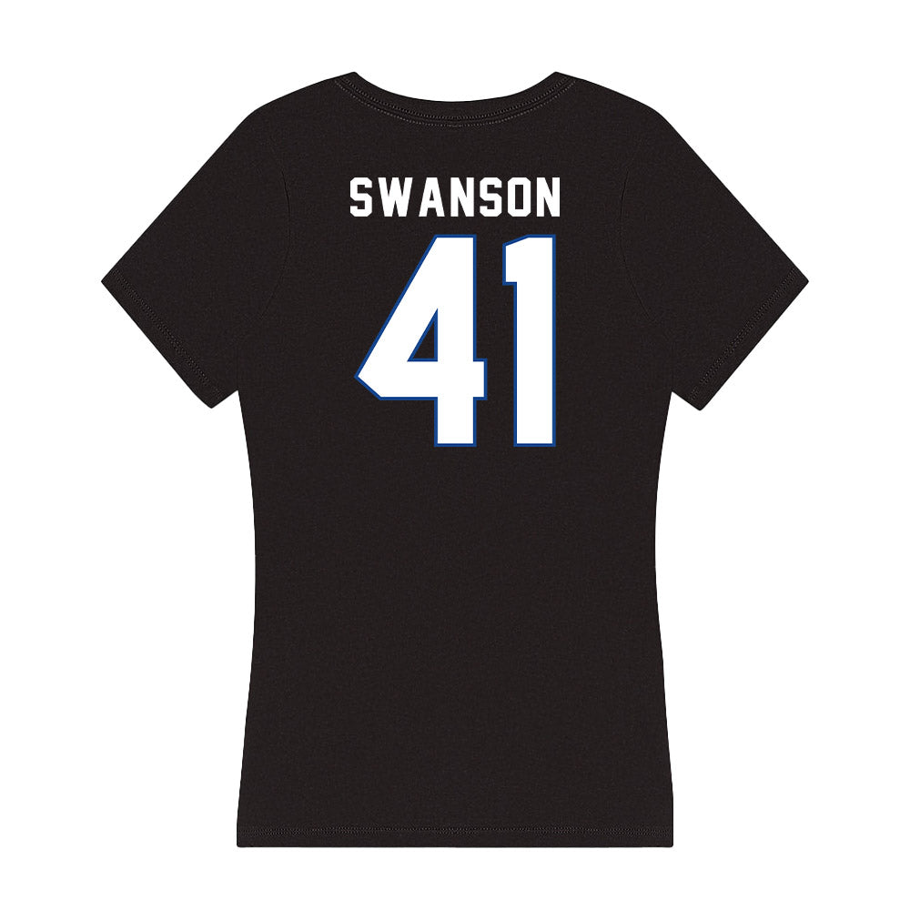 Grand Valley - NCAA Football : Abe Swanson - Women's V-Neck T-Shirt-1