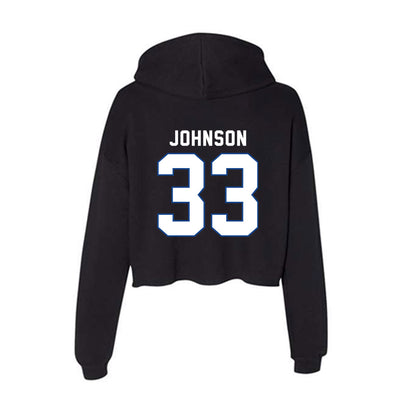 Grand Valley - NCAA Football : Dreshaun Johnson - Women's Crop Fleece Hoodie-1