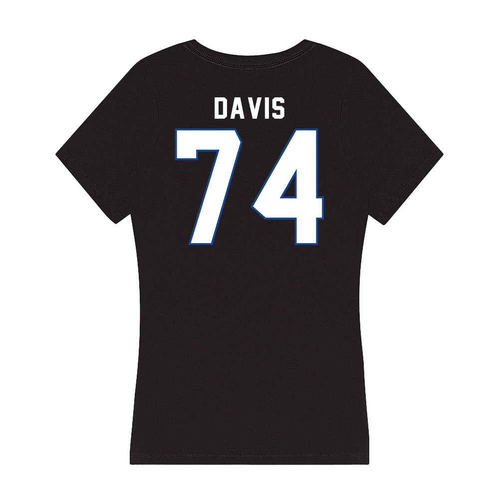 Grand Valley - NCAA Football : Jordan Davis - Women's V-Neck T-Shirt-1