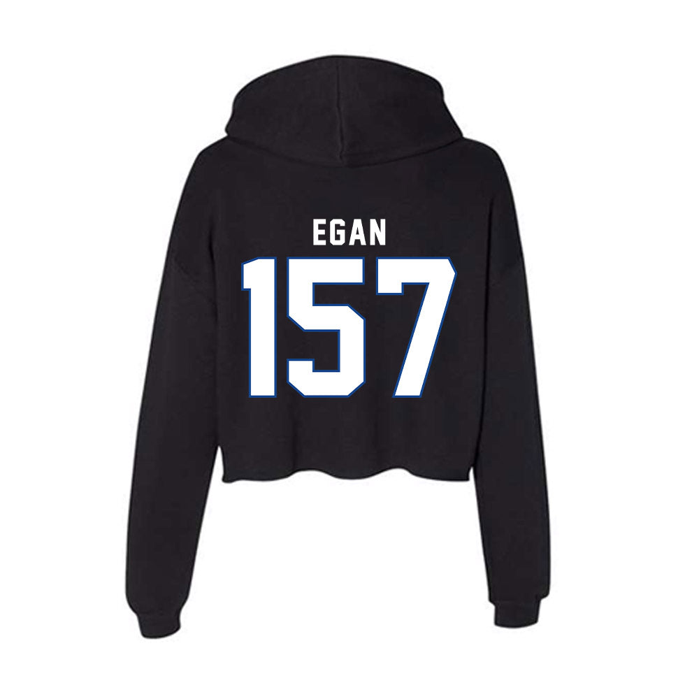 Grand Valley - NCAA Wrestling : Luke Egan - Women's Crop Fleece Hoodie-1