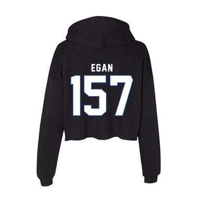 Grand Valley - NCAA Wrestling : Luke Egan - Women's Crop Fleece Hoodie-1