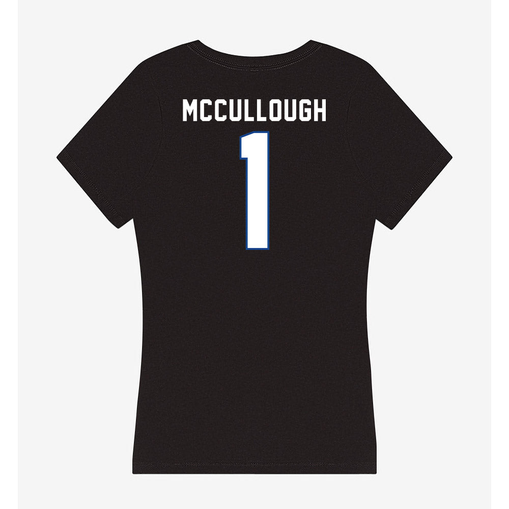 Grand Valley - NCAA Women's Lacrosse : Taylor McCullough - Women's V-Neck T-Shirt-1