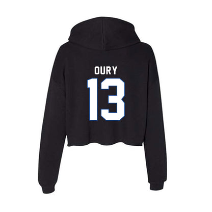 Grand Valley - NCAA Football : Noah Oury - Women's Crop Fleece Hoodie-1