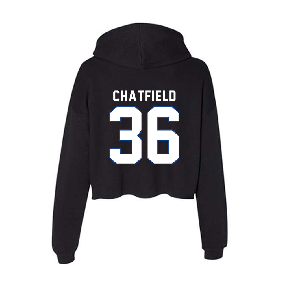 Grand Valley - NCAA Football : Gage Chatfield - Women's Crop Fleece Hoodie-1