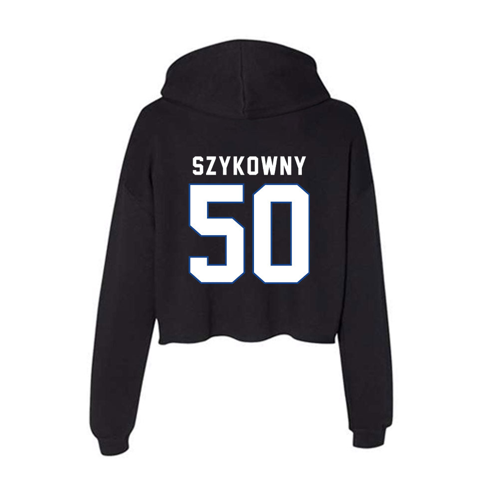 Grand Valley - NCAA Football : Trey Szykowny - Women's Crop Fleece Hoodie-1