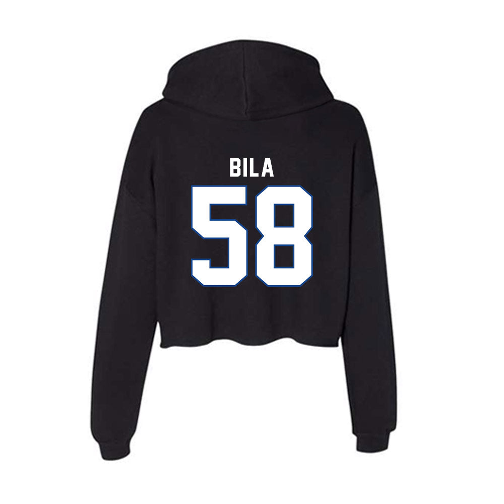 Grand Valley - NCAA Football : Colton Bila - Classic Shersey Women's Crop Fleece Hooded Sweatshirt-1