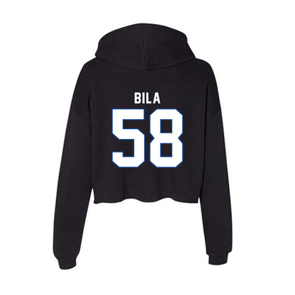 Grand Valley - NCAA Football : Colton Bila - Classic Shersey Women's Crop Fleece Hooded Sweatshirt-1