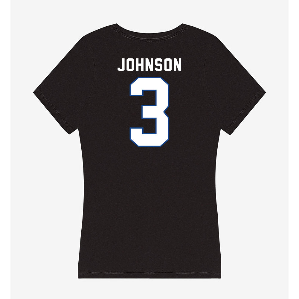 Grand Valley - NCAA Football : Donovan Johnson - Women's V-Neck T-Shirt-1