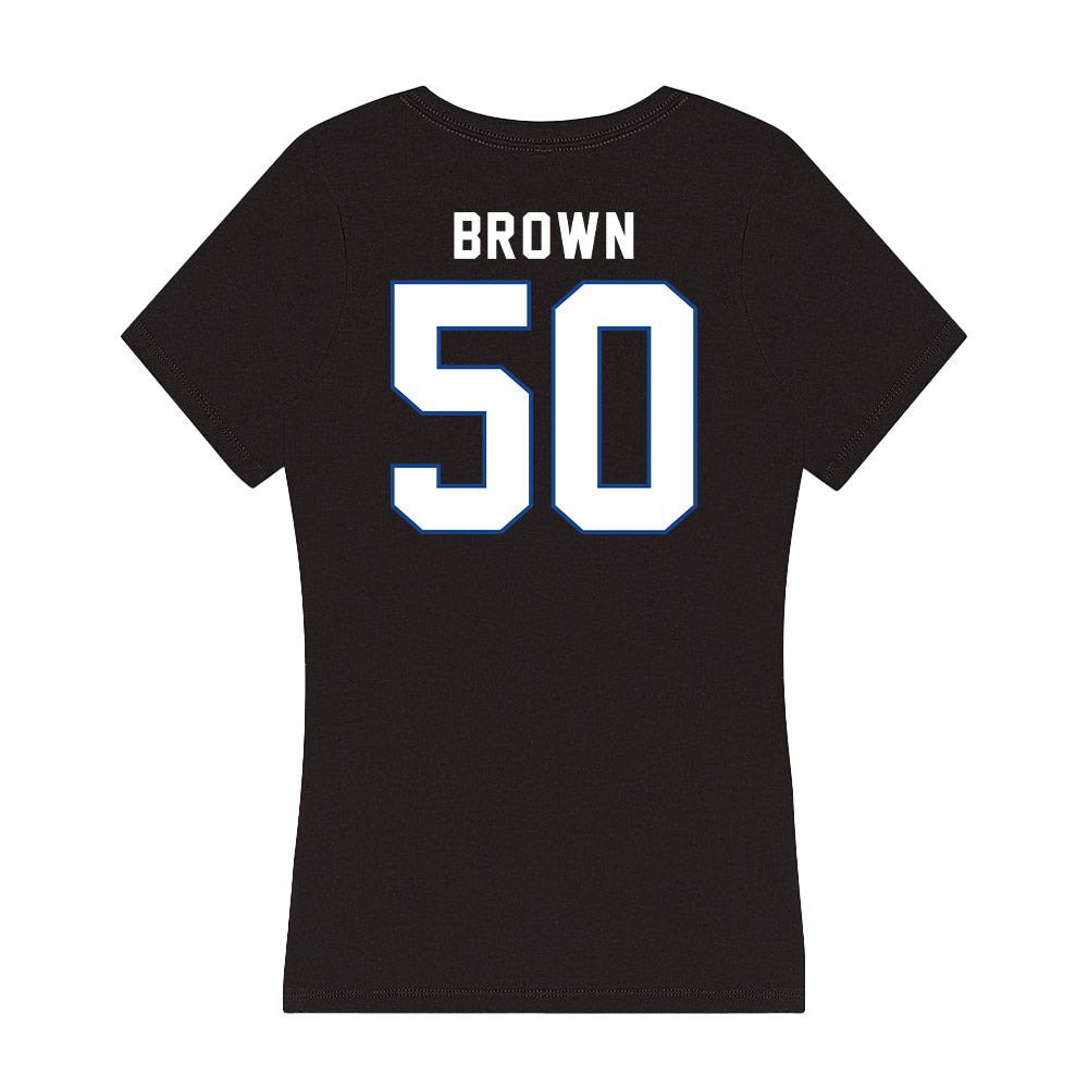 Grand Valley - NCAA Football : Gabriel Brown - Women's V-Neck T-Shirt-1