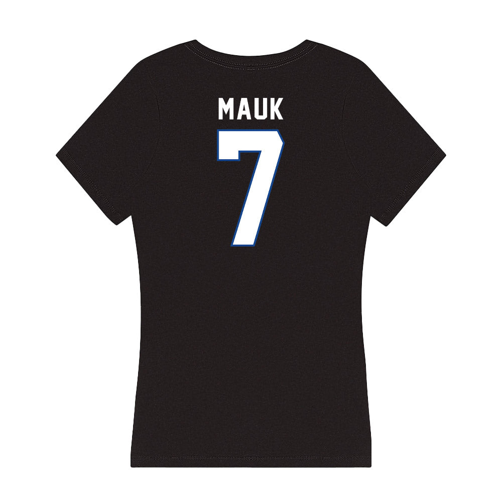 Grand Valley - NCAA Softball : Jasmine Mauk - Women's V-Neck T-Shirt-1