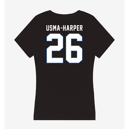 Grand Valley - NCAA Football : Syone Usma-Harper - Women's V-Neck T-Shirt-1