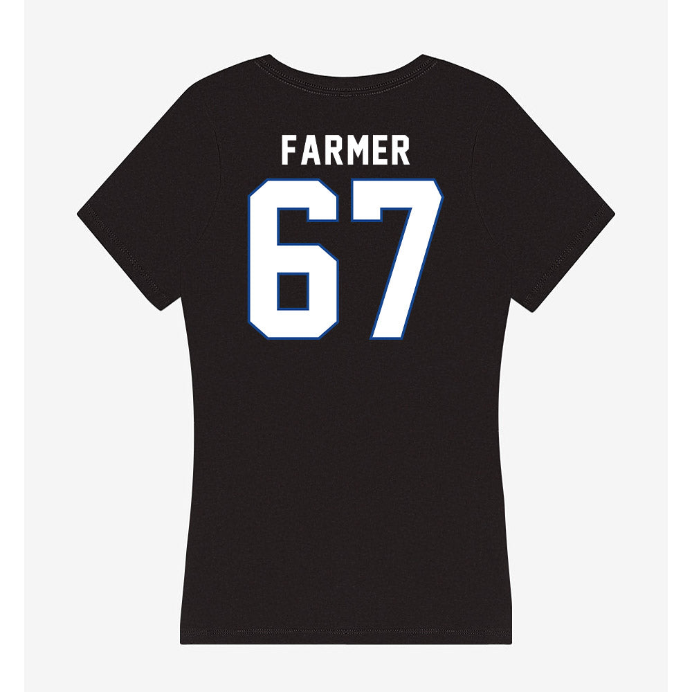 Grand Valley - NCAA Football : Anderson Farmer - Women's V-Neck T-Shirt-1