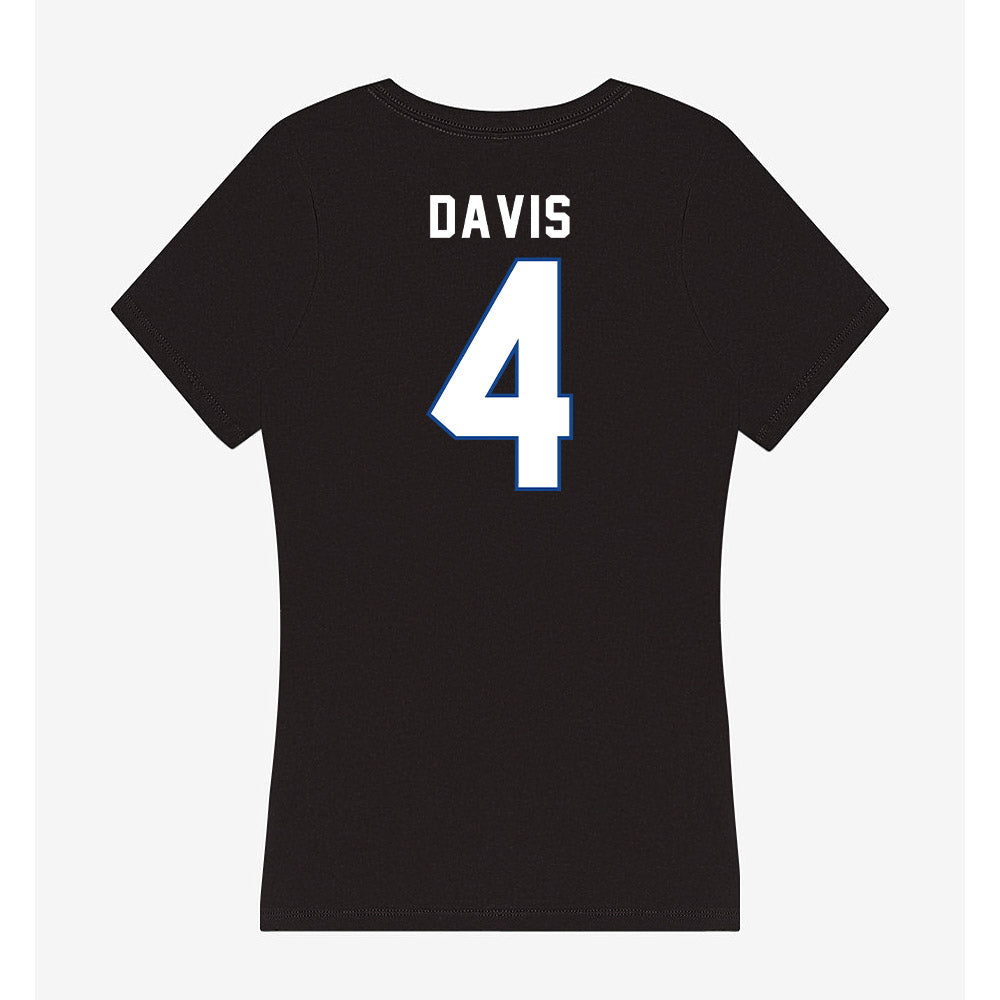 Grand Valley - NCAA Women's Basketball : Anayya Davis - Women's V-Neck T-Shirt-1
