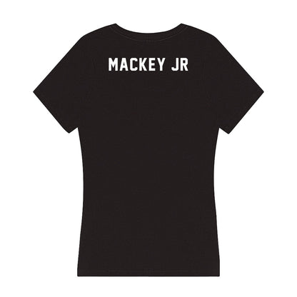 Grand Valley - NCAA Men's Track & Field : James Mackey Jr - Women's V-Neck T-Shirt-1
