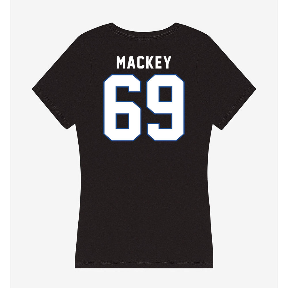 Grand Valley - NCAA Football : Cannon Mackey - Women's V-Neck T-Shirt-1