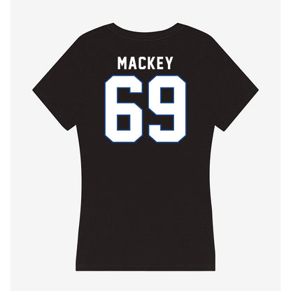 Grand Valley - NCAA Football : Cannon Mackey - Women's V-Neck T-Shirt-1