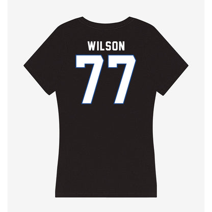 Grand Valley - NCAA Football : JJ Wilson - Women's V-Neck T-Shirt-1