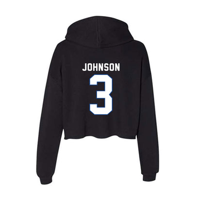 Grand Valley - NCAA Football : Donovan Johnson - Women's Crop Fleece Hoodie-1