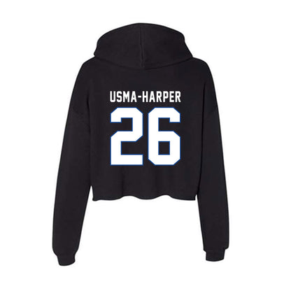 Grand Valley - NCAA Football : Syone Usma-Harper - Women's Crop Fleece Hoodie-1