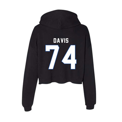 Grand Valley - NCAA Football : Jordan Davis - Women's Crop Fleece Hoodie-1