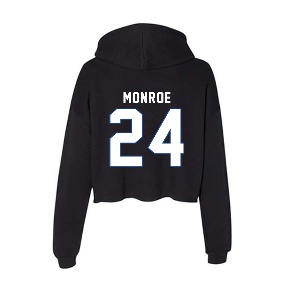 Grand Valley - NCAA Football : Deondray Monroe - Women's Crop Fleece Hoodie-1
