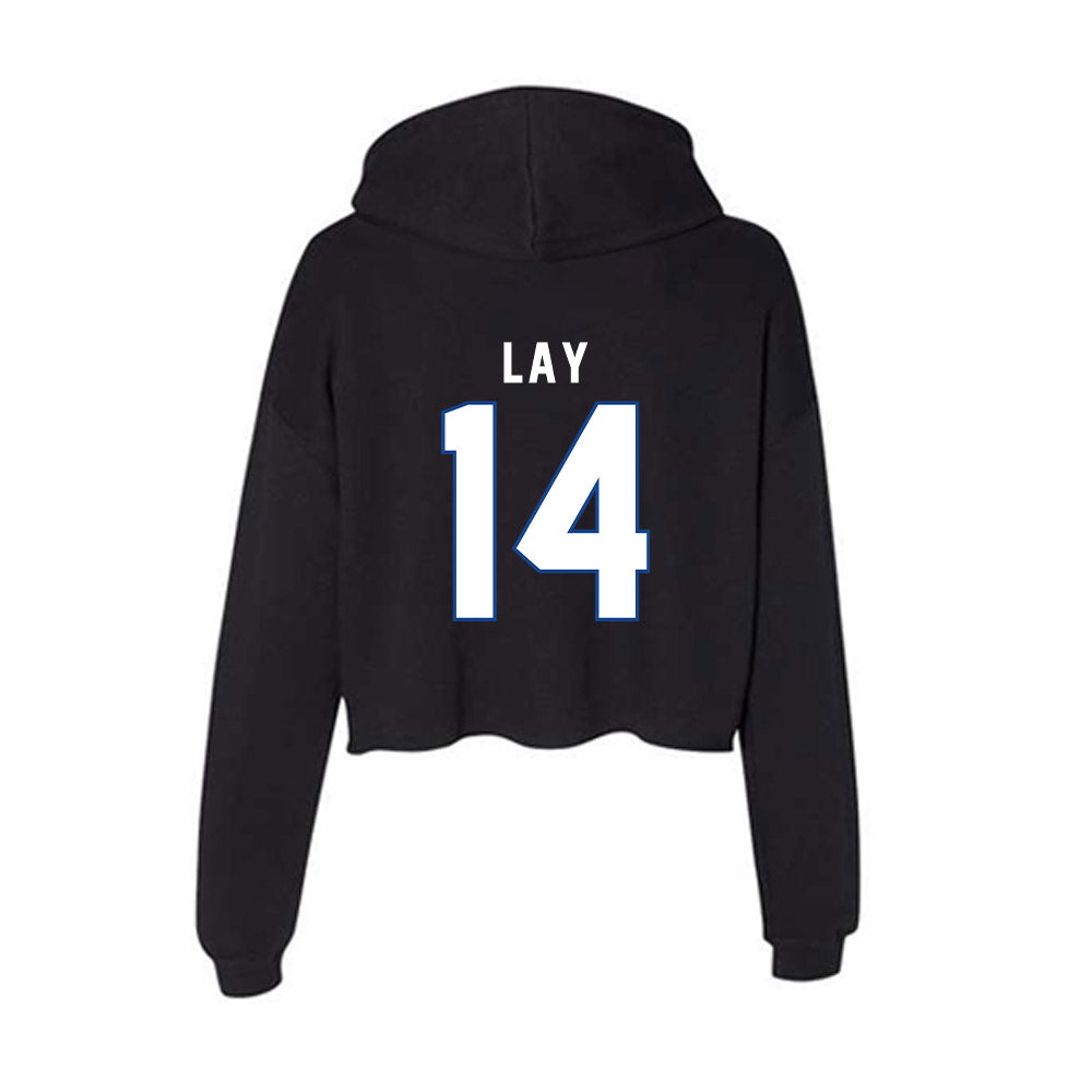 Grand Valley - NCAA Women's Basketball : Avery Lay - Women's Crop Fleece Hoodie-1