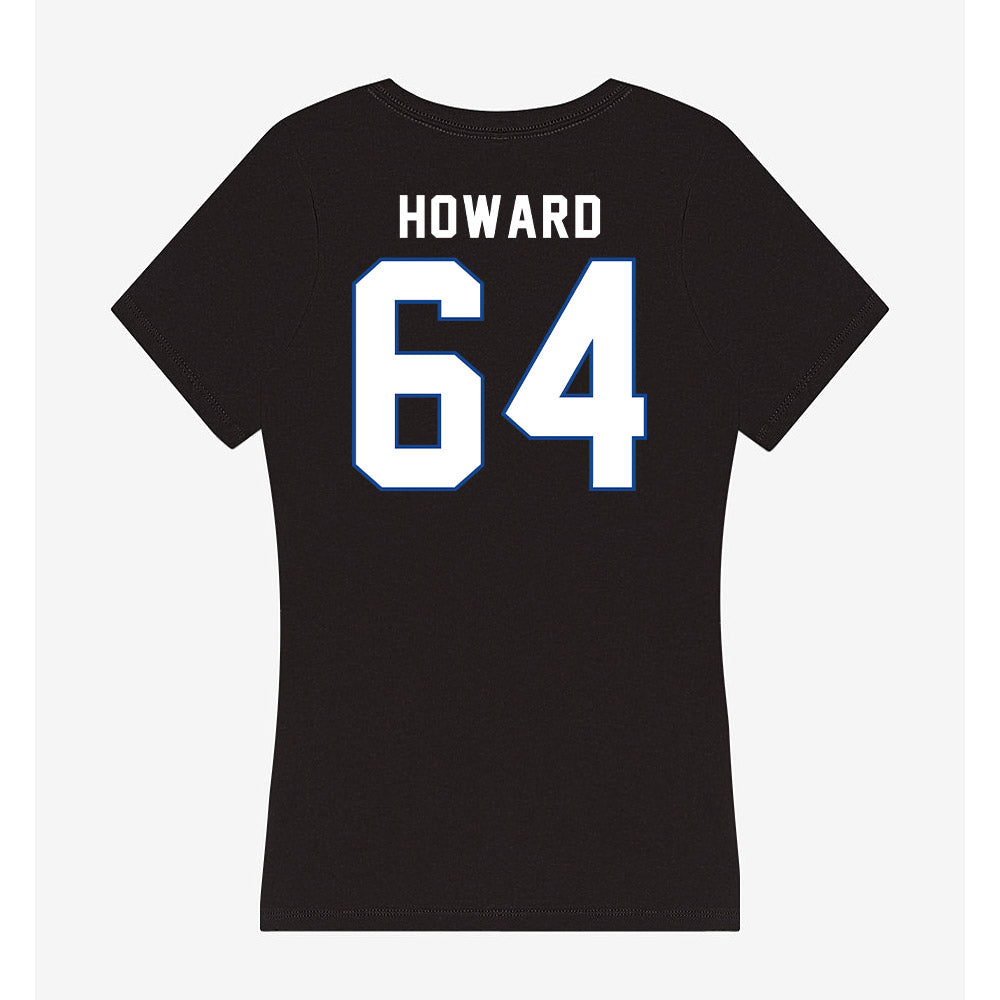 Grand Valley - NCAA Football : Barry Howard - Women's V-Neck T-Shirt-1