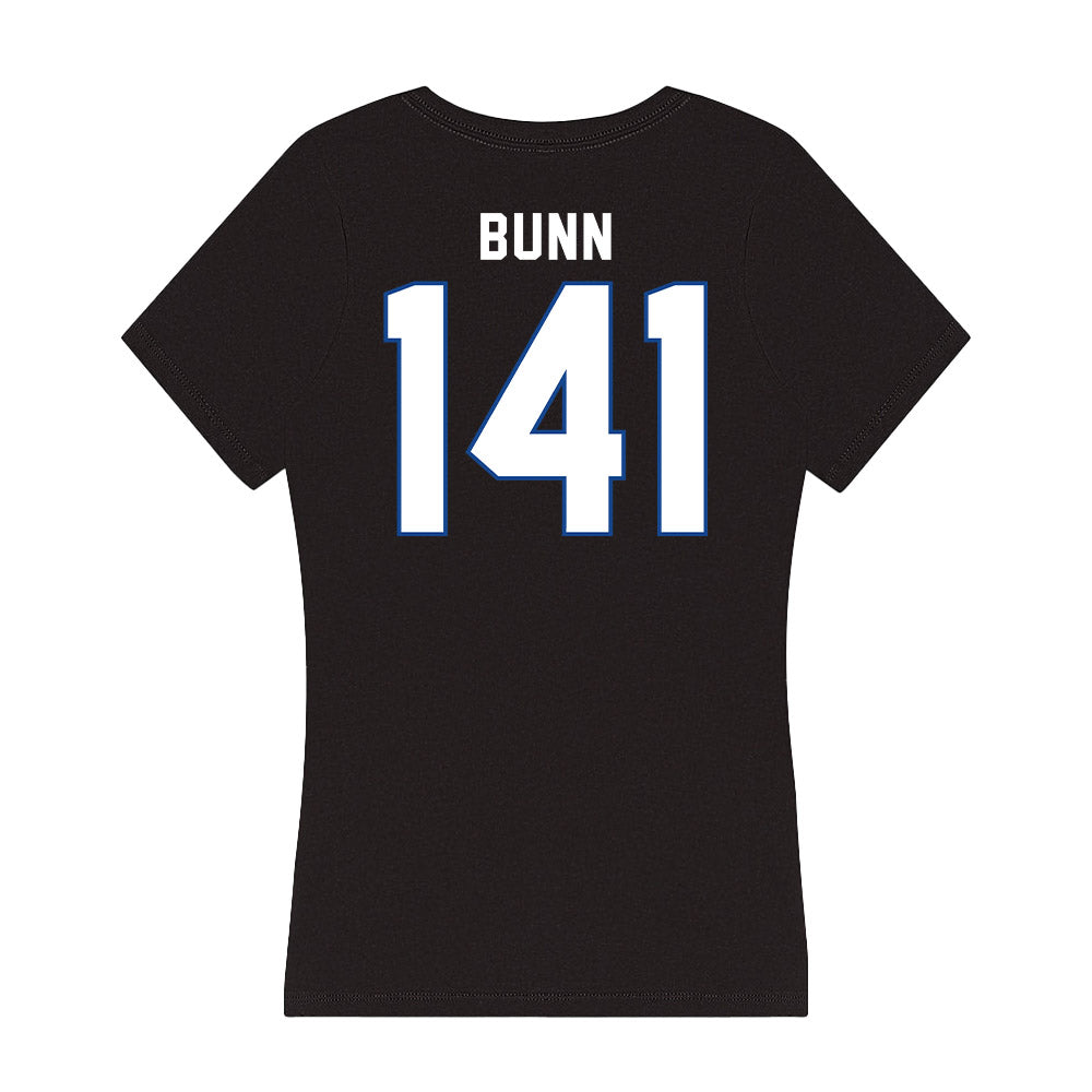 Grand Valley - NCAA Wrestling : Elijah Bunn - Women's V-Neck T-Shirt-1