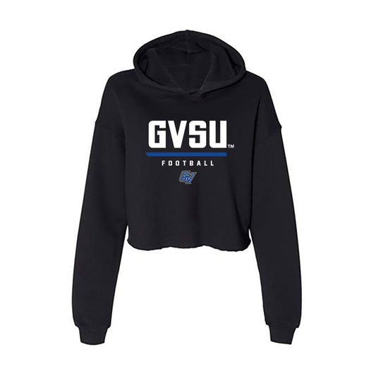 Grand Valley - NCAA Football : Barry Howard - Women's Crop Fleece Hoodie-0