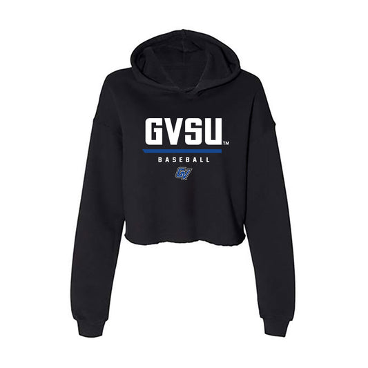 Grand Valley - NCAA Baseball : Owen Avery - Women's Crop Fleece Hoodie-0