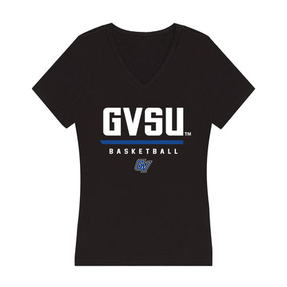Grand Valley - NCAA Men's Basketball : Trevor Smith - Women's V-Neck T-Shirt-0