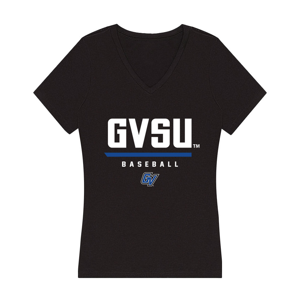 Grand Valley - NCAA Baseball : Collin Bradley - Women's V-Neck T-Shirt-0
