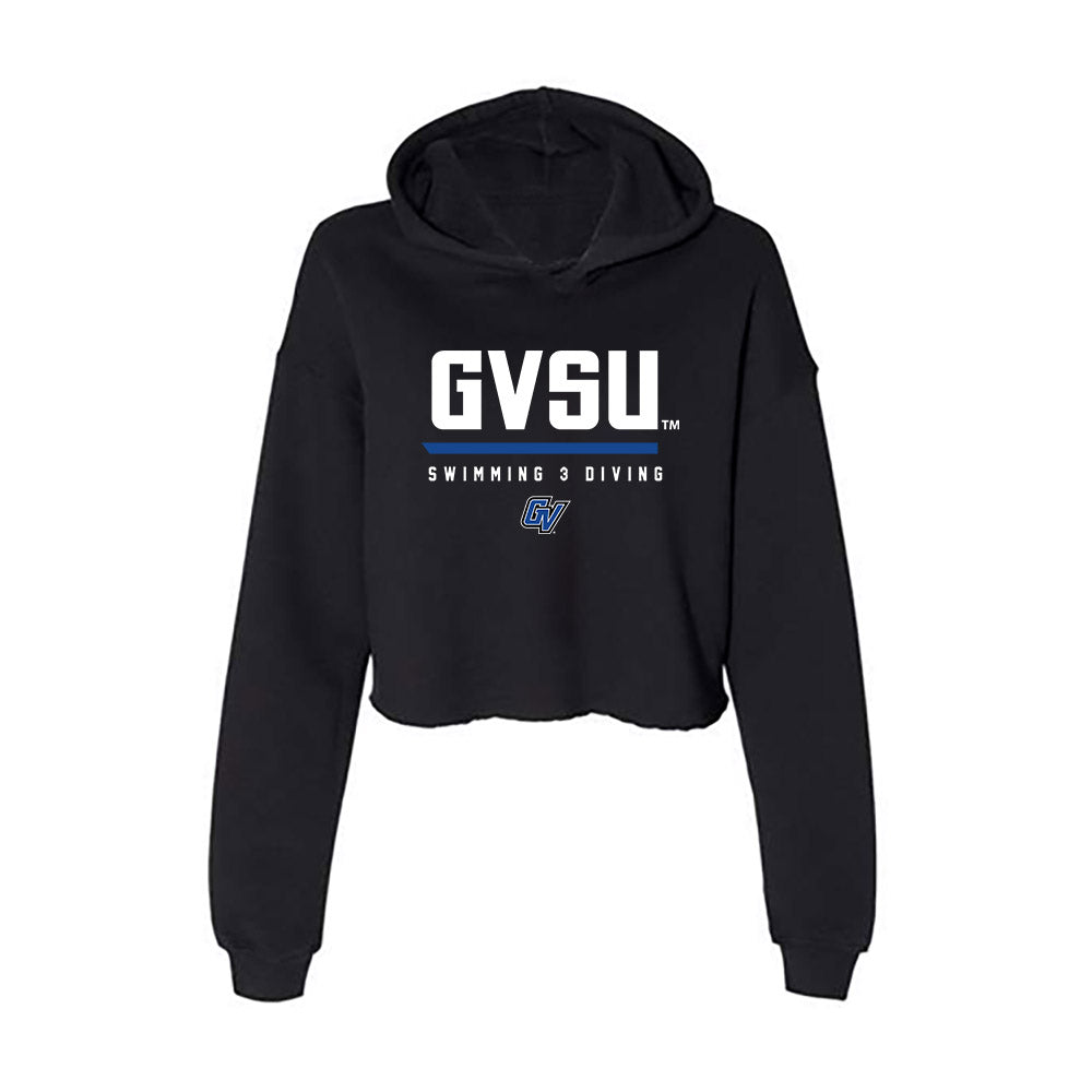 Grand Valley - NCAA Women's Swimming & Diving : Laney Wolf - Women's Crop Fleece Hoodie-0