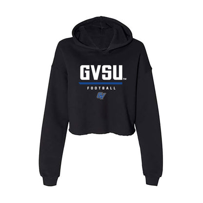 Grand Valley - NCAA Football : Colton Bila - Classic Shersey Women's Crop Fleece Hooded Sweatshirt-0