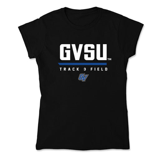 Grand Valley - NCAA Men's Track & Field : James Mackey Jr - Soft Style Women’s T-Shirt-0