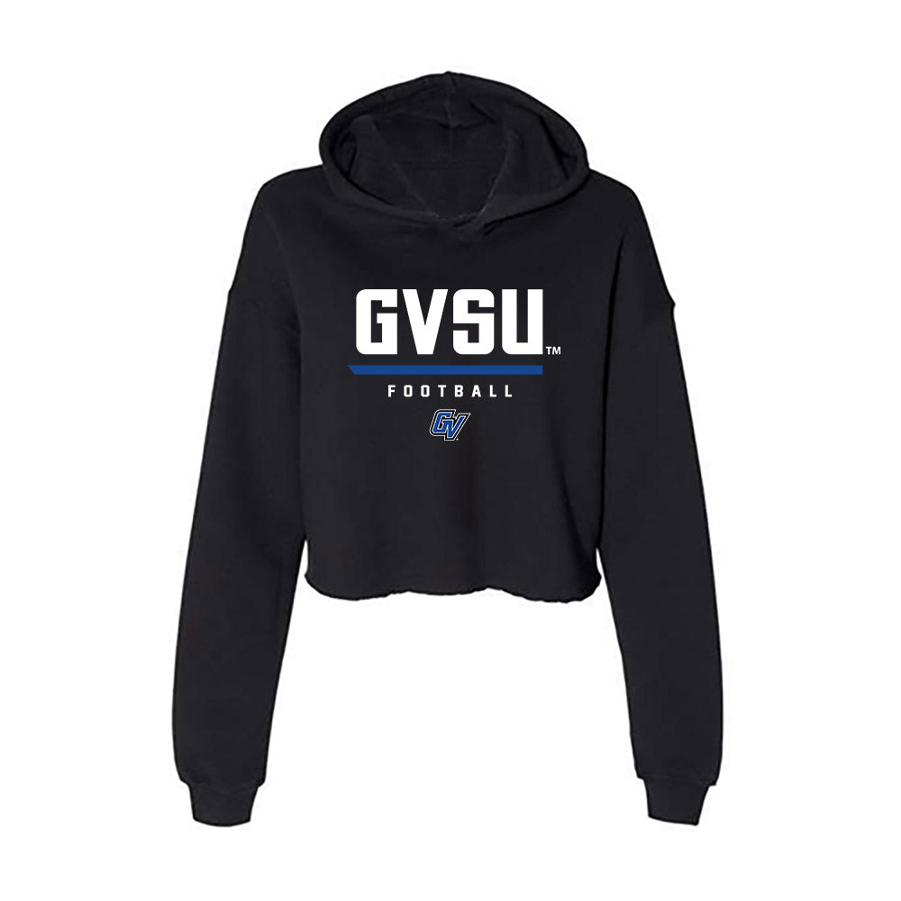 Grand Valley - NCAA Football : DeShaun Lanier - Classic Shersey Women's Crop Fleece Hooded Sweatshirt-0