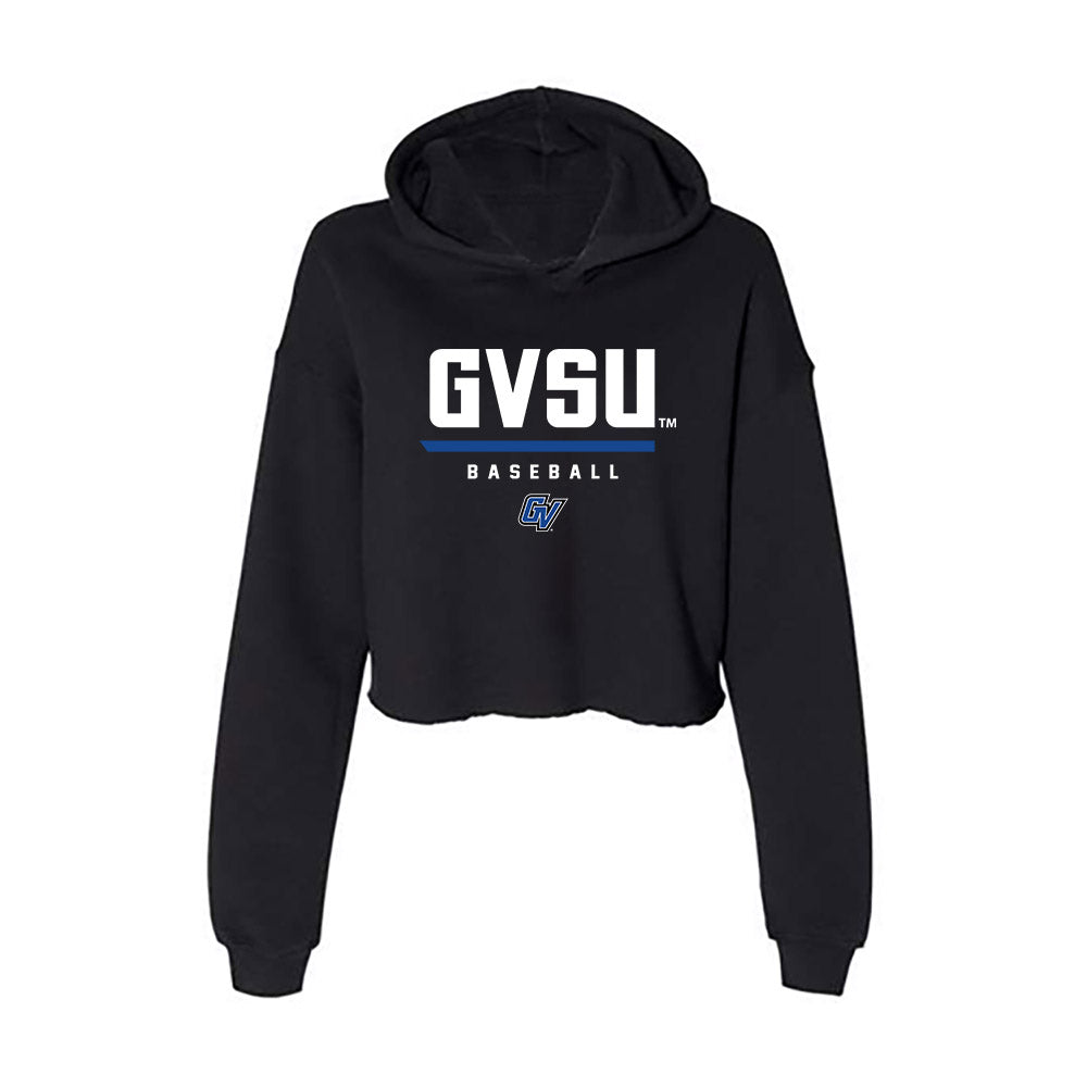 Grand Valley - NCAA Baseball : Jack LoConte - Women's Crop Fleece Hoodie-0