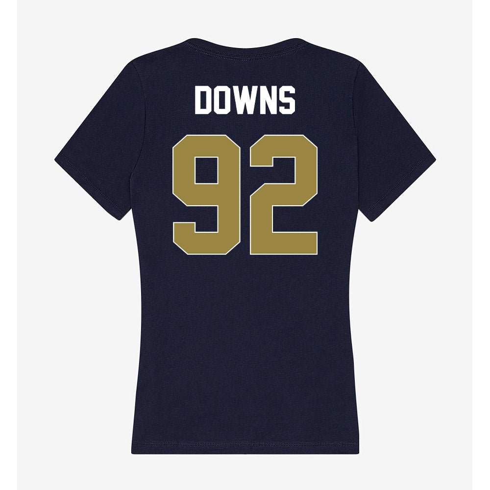 Georgia Southern - NCAA Football : Marcus Downs - Women's V-Neck T-Shirt-1