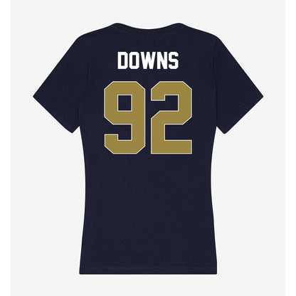 Georgia Southern - NCAA Football : Marcus Downs - Women's V-Neck T-Shirt-1