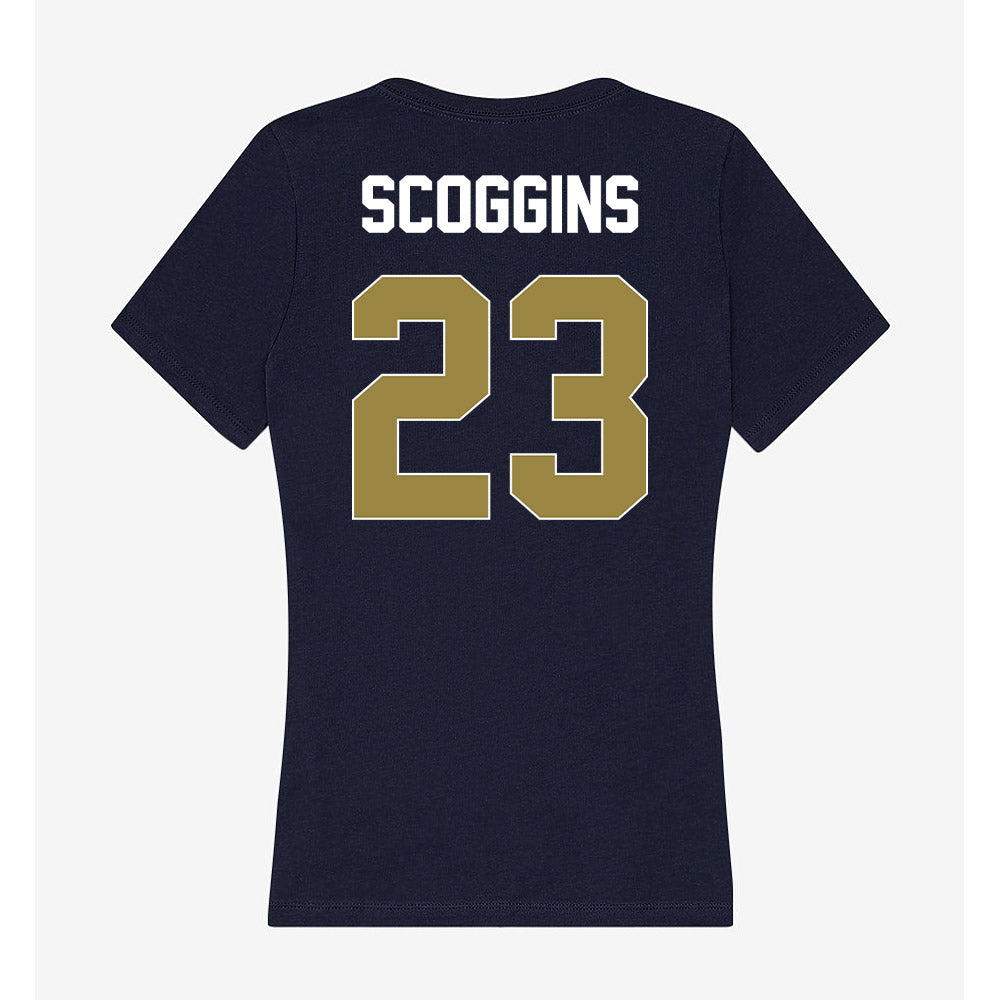 Georgia Southern - NCAA Women's Basketball : Laney Scoggins - Women's V-Neck T-Shirt-1