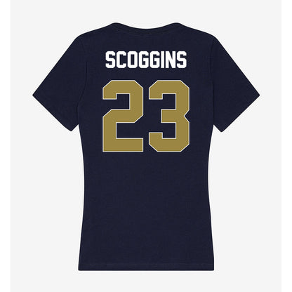Georgia Southern - NCAA Women's Basketball : Laney Scoggins - Women's V-Neck T-Shirt-1