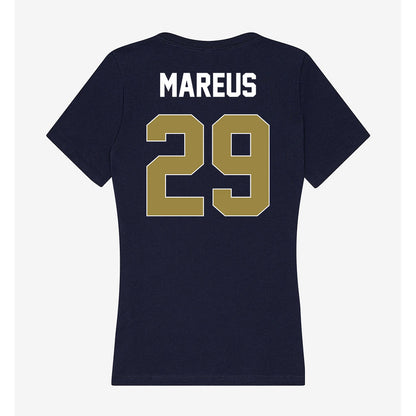 Georgia Southern - NCAA Football : Brelan Mareus - Women's V-Neck T-Shirt-1