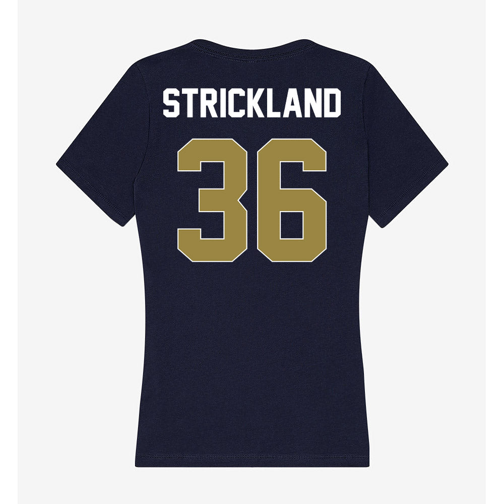 Georgia Southern - NCAA Baseball : Daegan Strickland - Women's V-Neck T-Shirt-1