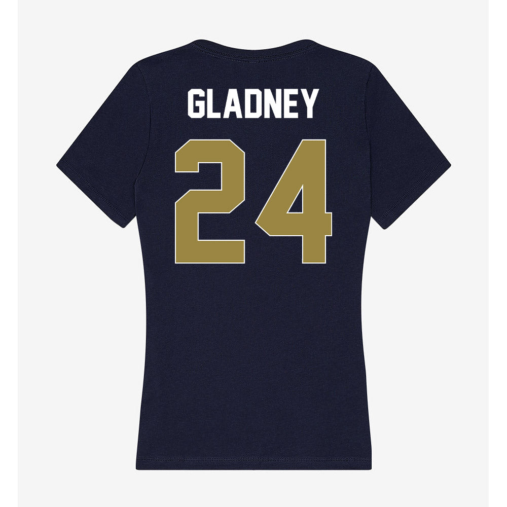 Georgia Southern - NCAA Football : Phillip Gladney - Women's V-Neck T-Shirt-1
