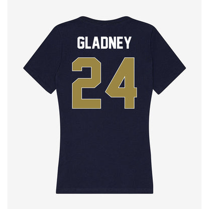 Georgia Southern - NCAA Football : Phillip Gladney - Women's V-Neck T-Shirt-1