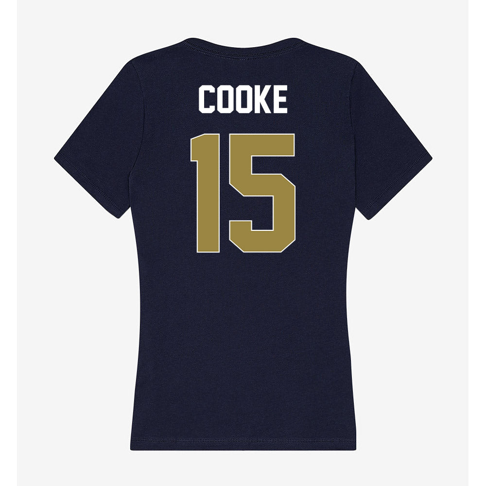 Georgia Southern - NCAA Women's Basketball : Armani Cooke - Women's V-Neck T-Shirt-1