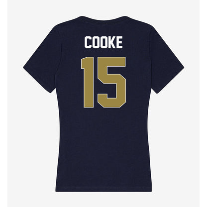 Georgia Southern - NCAA Women's Basketball : Armani Cooke - Women's V-Neck T-Shirt-1