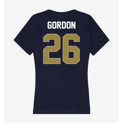 Georgia Southern - NCAA Football : Dariyon Gordon - Women's V-Neck T-Shirt-1