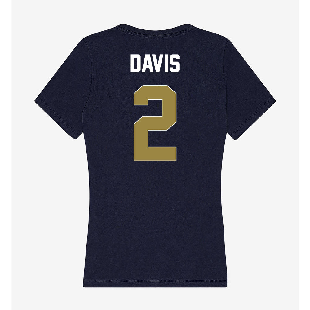 Georgia Southern - NCAA Baseball : John Davis - Women's V-Neck T-Shirt-1