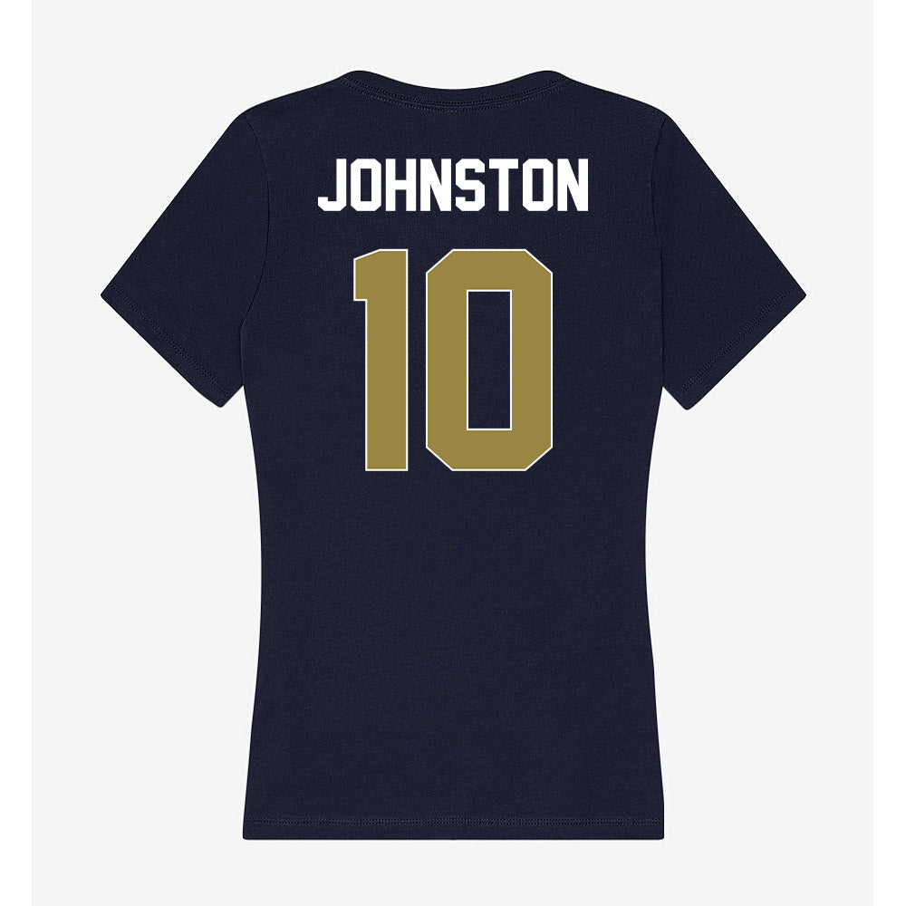 Georgia Southern - NCAA Football : Charlie Johnston - Women's V-Neck T-Shirt-1